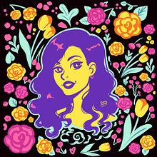 Meu projeto do curso: Retrato ilustrado com elementos botânicos. Un projet de Illustration traditionnelle de Ingrid Muniz Nunes - 30.09.2020