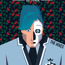 The Hives tour poster. Un proyecto de Ilustración digital y Diseño gráfico de Kylian de boer - 26.03.2019