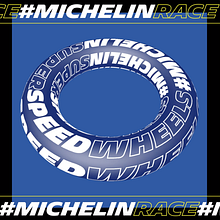 MICHELIN SPEED WHEELS. My project in Animation for Typographic Compositions course. 3D Animation, Animation, T, pograph, Kinetic T, and pograph project by Nikita Apoykov - 09.23.2020