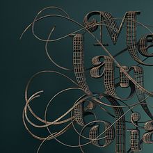 Melancolía. 3D, Calligraph, Concept Art, Creativit, 3D Design, Graphic Design, and Digital Lettering project by Jose Padrino Gomez - 09.26.2020