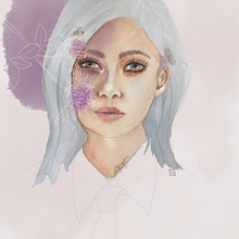 My project in Illustrated Portrait in Watercolor course. Traditional illustration, and Watercolor Painting project by Carita Wallius - 09.27.2020