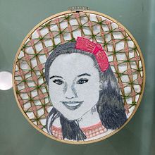 Mi Proyecto del curso: Creación de retratos bordados. Een project van Borduurwerk van Gigliola Lezama - 27.09.2020