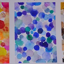 Circles project  9/28/2020. Un proyecto de Pintura a la acuarela de Nelly Cortez - 26.09.2020