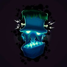 Frankenstein eléctrico. Un projet de Illustration numérique de Isaac Murgadella - 27.09.2020