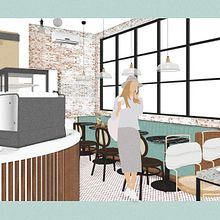 Cafério. Un proyecto de Diseño de interiores de Luana Saldanha - 28.09.2020