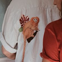 Camisa Mico-Leão-Dourado. Projekt z dziedziny Craft i  Haft użytkownika annaclara_dutra - 15.03.2020