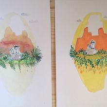 Proyecto de acuarela y gouache: Don sombrerito . Projekt z dziedziny Malowanie akwarelą użytkownika fabiola_zurita - 09.10.2020