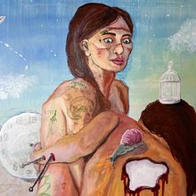 Ambas mujeres, ambas hermanas. Oil Painting project by alvarezleonjpablo - 09.30.2020