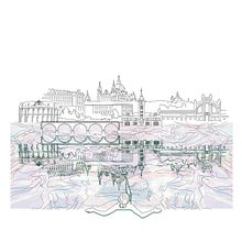 De Madrid al Río Ein Projekt aus dem Bereich Architektur, Urban Art, Traditionelle Illustration und Architektonische Illustration von Ana Cobo Zambrana - 26.06.2018
