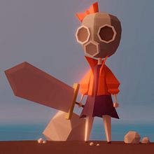 Mi Proyecto del curso: Modelado de personajes low poly para videojuegos . Un proyecto de 3D y Diseño de personajes 3D de Daniel Luna - 29.09.2020