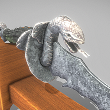 Snake Dagger. Un progetto di Progettazione 3D e Modellazione 3D di Kevin Vélez García - 29.09.2020