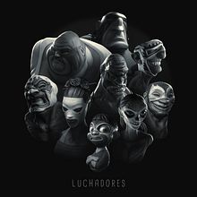 Luchadores Ein Projekt aus dem Bereich 3D, Concept Art und Design von Figuren von Antonio Dell'Aquila - 29.09.2020