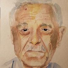 Ritratto di un anziano sconosciuto . Pintura em aquarela projeto de Alessia Giudici - 29.09.2020