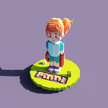 Pinny Amiibo for 3D Print. 2D Animation, 3D, and Game Development project by Nabi Hamdi Mortan - 01.27.2019