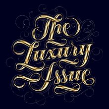 Nuevo proyectoThe luxury issue Ein Projekt aus dem Bereich Lettering, Digitales Lettering, T und pografie von Wete - 30.09.2018