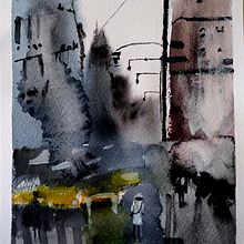 Mi Proyecto del curso: Paisajes urbanos en acuarela. Pintura em aquarela projeto de sarafernandezmoral - 01.10.2020