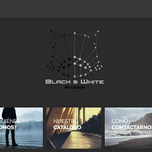 Black & White Site. Web Development, and Web Design project by Jose Miss Gómez - 06.01.2017