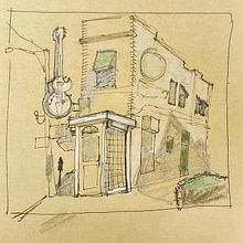 My project in Architectural Sketching with Watercolor and Ink course. Architectural Illustration, Architecture, Ink Illustration, Instagram, and Watercolor Painting project by Nir Pazhar - 09.29.2020
