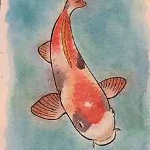 Koi. Un proyecto de Ilustración tradicional y Pintura a la acuarela de Oscar Munguía - 02.10.2020