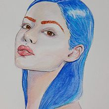 Mi proyecto en acuarela.. Un proyecto de Ilustración tradicional, Bellas Artes, Pintura, Dibujo, Pintura a la acuarela, Dibujo de Retrato y Dibujo artístico de Gina Alejandra Giraldo - 02.10.2020