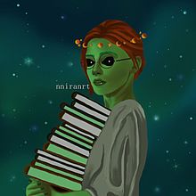 Alien . Un proyecto de Dibujo artístico, Dibujo de Retrato, Dibujo digital, Dibujo realista y Diseño de Jennifer Pupo Martínez - 02.10.2020
