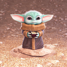 Baby Yoda. 3D, 3D Design, 3D Character Design, and Graphic Design project by Adrián Pastorizzo - 10.02.2020
