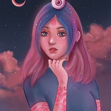 My project in Digital Fantasy Portraits with Photoshop course. Traditional illustration project by Imtisunep Jamir - 11.20.2020