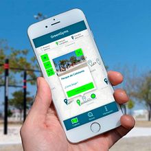 GreenGyms: aplicación para la ubicación de espacios deportivos al aire libre en Madrid. Un progetto di Web design e UX / UI di Natalia García Prieto - 02.10.2020