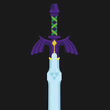 Master Sword - vectors. Un proyecto de Ilustración vectorial y Videojuegos de Paulo Contreras - 03.10.2020