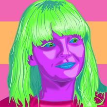 Lauren Mayberry Portrait. Un proyecto de Ilustración vectorial de Paulo Contreras - 03.10.2020