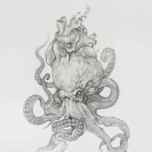 Corrupted heart_octopus pencil drawing . Un progetto di Disegno a matita di milana_millo - 03.10.2020