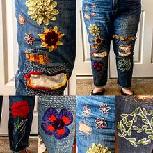 My project in Embroidery: Clothing Repair course. Embroider, Sewing, DIY, Upc, and cling project by Crystal Lutton - 10.03.2020