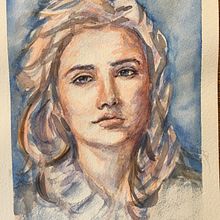 My project in Artistic Portrait with Watercolors course. Un progetto di Pittura ad acquerello di liliana_cowlam - 04.10.2020