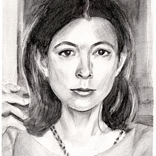 Joan Didion. Desenho a lápis, Desenho artístico, Desenho de retrato, e Desenho realista projeto de Begoña Blázquez Parro - 04.10.2020