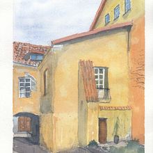 Backyard of Stikliai street, Vilnius, Lithuania.. Architectural Illustration, Creative Consulting, L, and scape Architecture project by Arunas Beksta - 10.04.2020