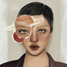 Universe 2.0. Un proyecto de Dibujo, Dibujo de Retrato, Dibujo digital, Dibujo realista, Ilustración tradicional e Ilustración digital de Guaji - 05.10.2020