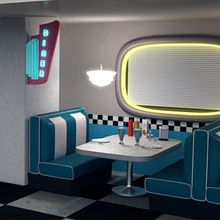 50's Bar. Un projet de Modélisation 3D de Cristina Pozuelo López - 04.04.2020