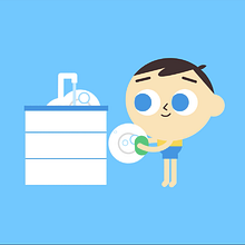 Tareas por edad - BAMBINI. Animation, 2D Animation, Character Animation, and Motion Graphics project by Facundo López - 10.05.2020