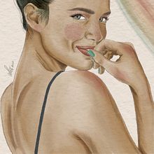Mi Proyecto del curso: Retrato ilustrado con Procreate. Digital Illustration project by Alexandra Marrero - 10.05.2020
