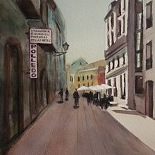 Mi Proyecto del curso: Paisajes urbanos en acuarela. Un proyecto de Pintura a la acuarela de Mercè Campo Andreu - 11.10.2020