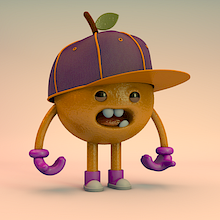 Orange Hip hop. 3D Design, Design de personagens 3D e Ilustração tradicional projeto de Ricardo Jurça - 05.10.2020