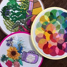 Nuevo estudio de color, y más plantas :). Embroider project by Coricrafts - 10.05.2020