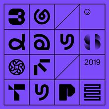 36 Days of Type —2019. Art Direction, Logo Design, Graphic Design, and Lettering project by Rubén Ferlo - 10.05.2020