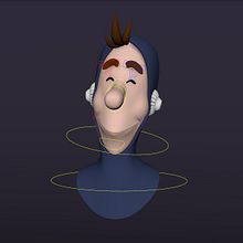 Mi Proyecto del curso: Rigging: articulación facial de un personaje 3D. Projekt z dziedziny 3D i Rigging użytkownika Andrea Gutiérrez - 06.10.2020