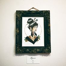 Exposición "Faces of Her". Un progetto di Illustrazione tradizionale, Illustrazione con inchiostro, Pittura e Pittura ad acquerello di Judith Fernandez Moncayo - 04.04.2019