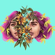 Rostros fragmentados. Digital Drawing, Traditional illustration, and Digital Illustration project by ZELVA Uno - 10.06.2020