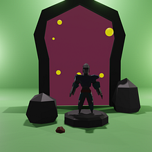 Poly Knigth The Hunter . 3D, Dan Fotografi Komersial proyek oleh Marcos Thimmig - 10.07.2020