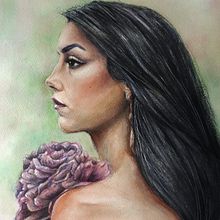 Mi Proyecto del curso: Retrato artístico en acuarela. Un proyecto de Bellas Artes, Dibujo, Dibujo artístico, Dibujo de Retrato, Dibujo realista, Pintura y Pintura a la acuarela de Beatriz Isabel - 07.10.2020