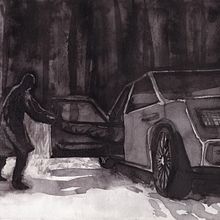 "Let Me In" illustrations. Traditional illustration, Ink Illustration, Photo Retouching, Stor, and telling project by Félix Javier Marcos Chávez - 10.07.2020