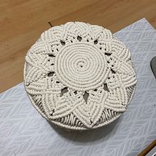 Mi Proyecto del curso: Taburete. Projekt z dziedziny Makrama użytkownika ROSINA VACA - 17.10.2020